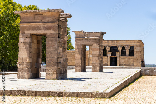 Canvastavla Temple of Debod in Madrid