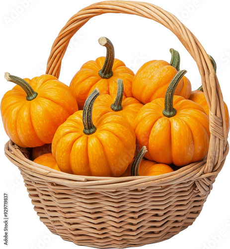 Wallpaper Mural Pumpkin Vegetable isolated, Pumpkin Squash Clipart, pile of pumpkins in a basket Illustration Torontodigital.ca