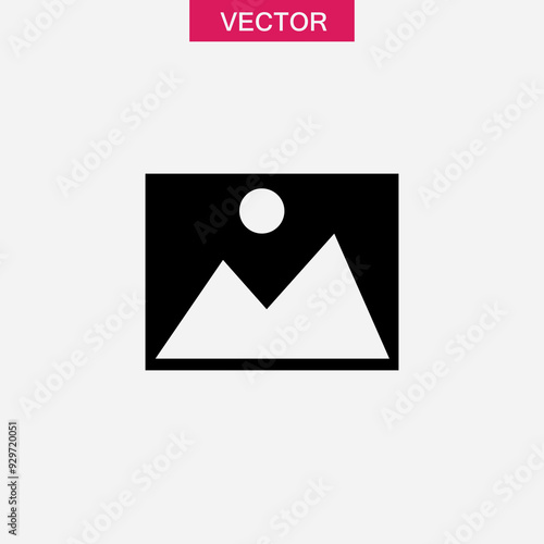 Picture icon vector,  photo gallery sign trendy style illustration for web and app on white background..eps