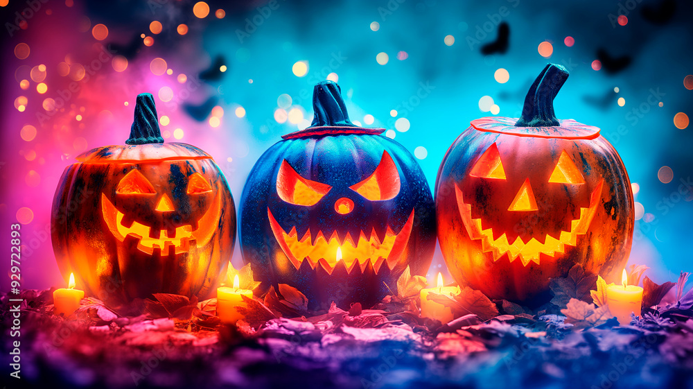 Fototapeta premium halloween pumpkins