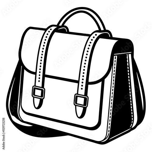 Bag line art design