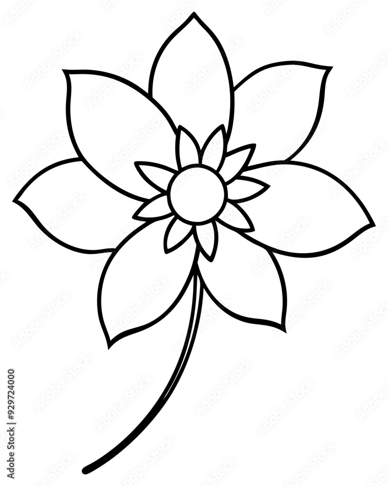 Flower line art vector design Flower line art vector design