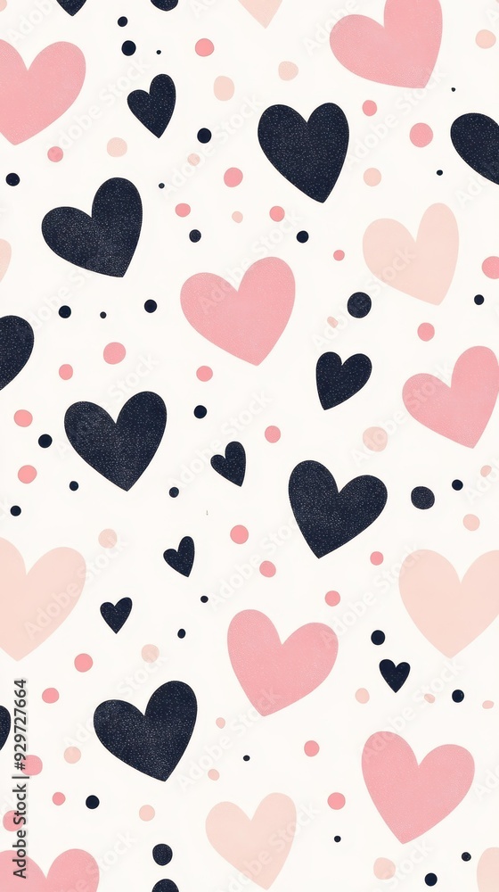 A vibrant pink pattern filled with playful hearts, blending cartoonish charm with feminist themes in a soft design. A vibrant pink pattern filled with playful hearts, blending cartoonish charm with feminist themes in a soft design.