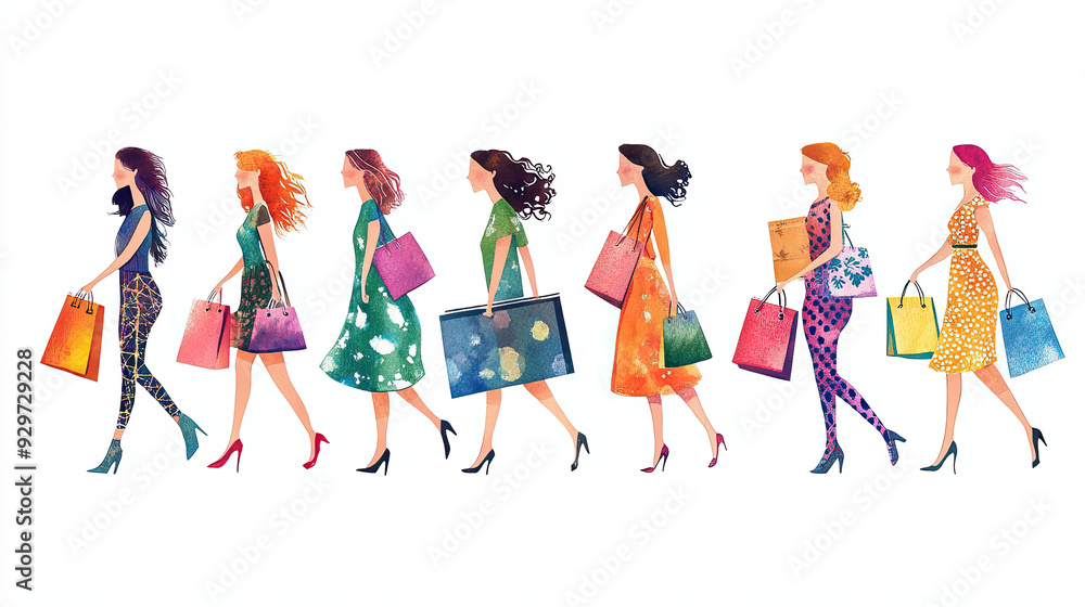 Fototapeta premium graphic resource for shopping 