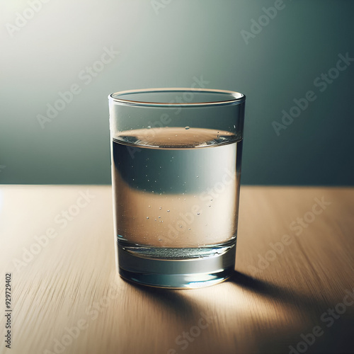 glass of water on the table