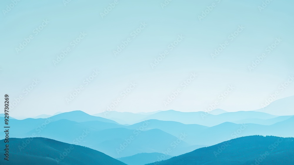 Blue Mountains and Sky Wallpaper. A serene landscape wallpaper with a distant mountain range bathed in blue hues under a clear sky. Blue Mountains and Sky Wallpaper. A serene landscape wallpaper with a distant mountain range bathed in blue hues under a clear sky.