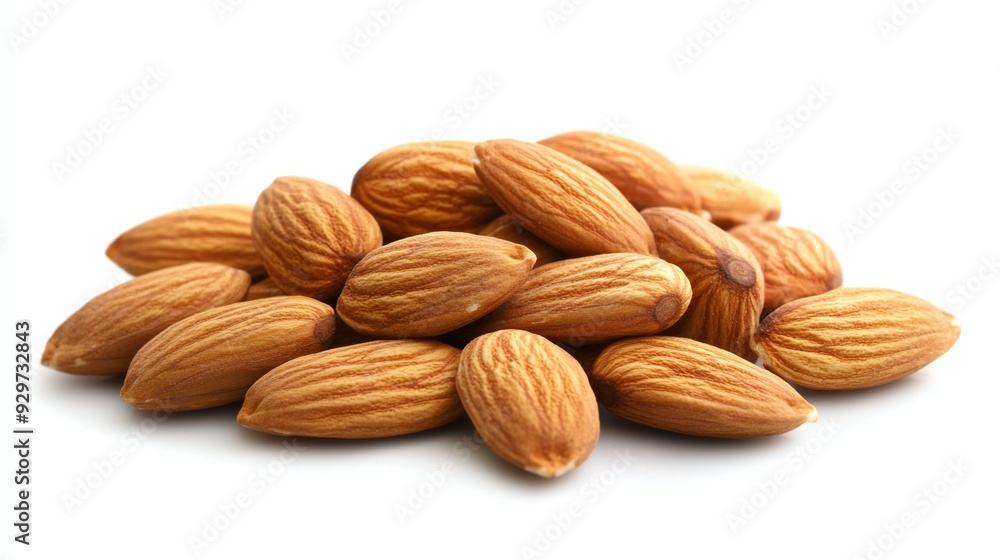Close-up of a Pile of Almonds Close-up of a Pile of Almonds