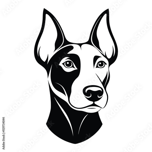 Wallpaper Mural dog silhouette eps  Torontodigital.ca