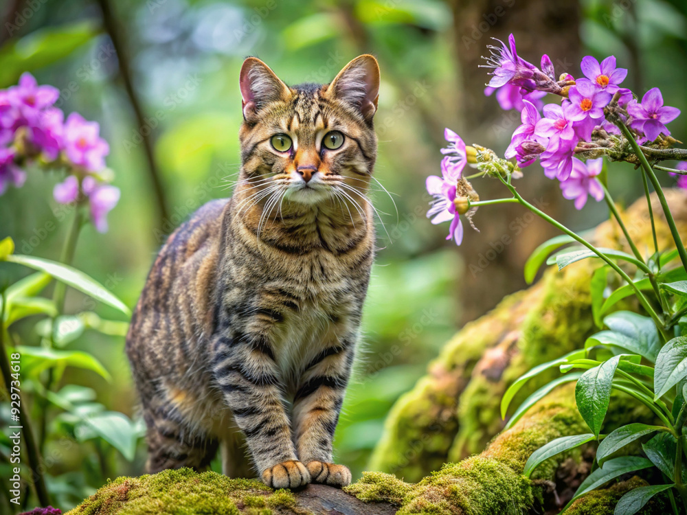Wild Cat in Wild Orchid Forest 58 Wild Cat in Wild Orchid Forest 58