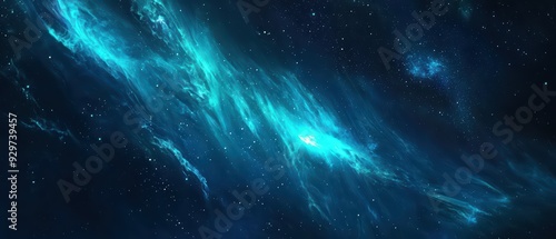 Blue Aurora Borealis Wallpaper. Northern Lights with shades of blue and teal dancing across a dark sky.