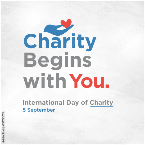 International Day of Charity. September 5th. Social Media Poster Design Templates Vector. Love, Hope, Share, Change.