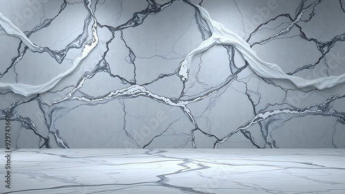 White marble pattern texture for background. for work or design.