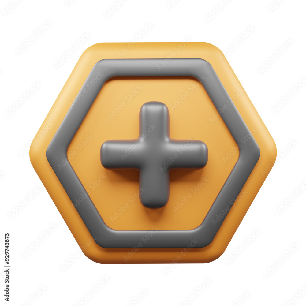 Obraz premium Traffic Sign And Symbol 3D Icon or Road sign 3d icon