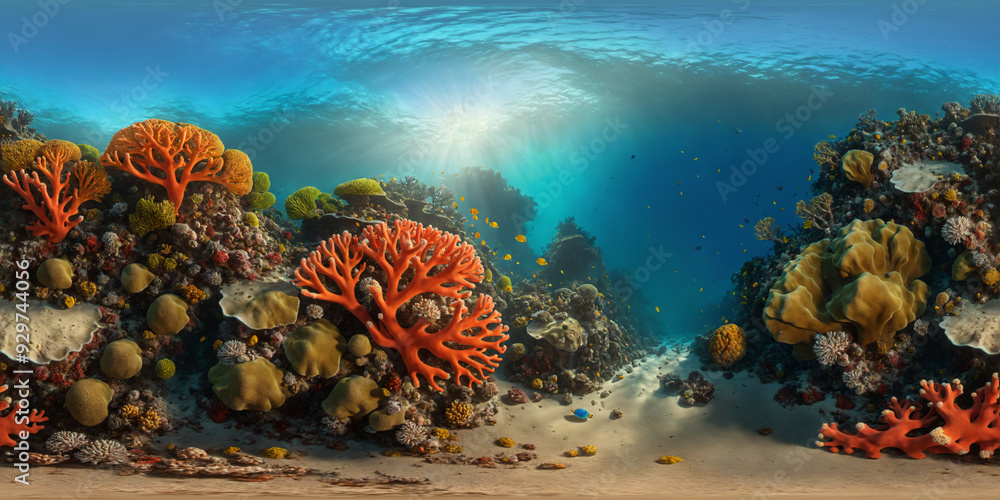 custom made wallpaper toronto digitalHDRI Underwater Ocean Equirectangular Panorama 19