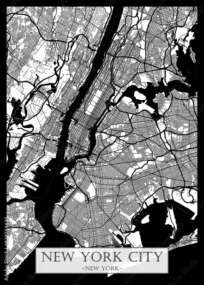 New York City New York Map