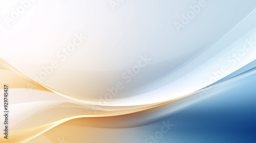 Abstract soft light color gold blue gradient business Futuristic Background.