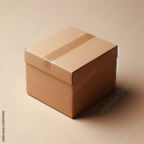 cardboard box isolated on white