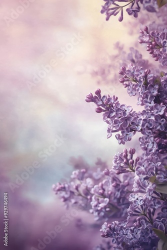 Wallpaper Mural Purple lilac flowers in spring on a bright fuzzy background Torontodigital.ca