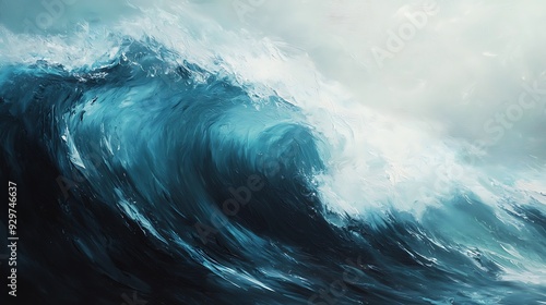 Abstract background of a breaking wave