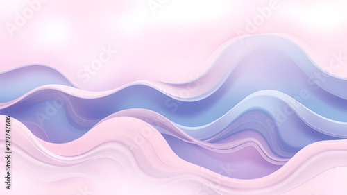 Aesthetic waves in pastel tones 