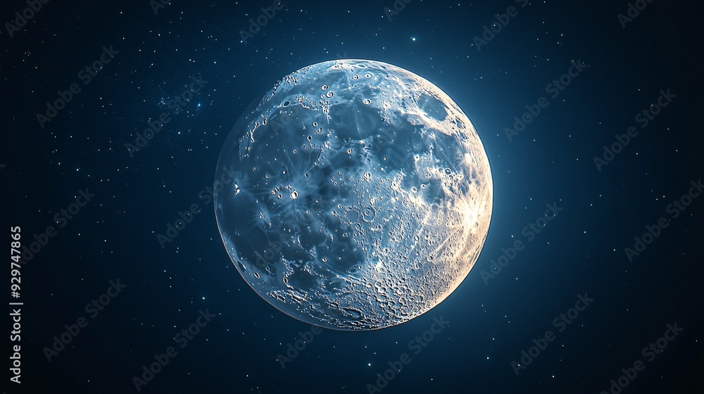 Close-up shot of the full moon, emphasizing its surface details and luminous glow in a dark, starless night. Close-up shot of the full moon, emphasizing its surface details and luminous glow in a dark, starless night.