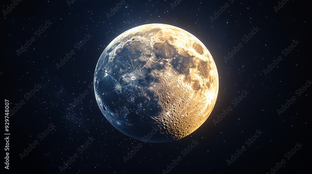 Close-up shot of the full moon, emphasizing its surface details and luminous glow in a dark, starless night. Close-up shot of the full moon, emphasizing its surface details and luminous glow in a dark, starless night.