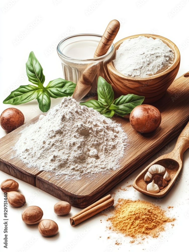Fototapeta premium Baking Ingredients Still Life