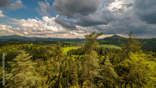 Fall Morning in Bohemian Switzerland, Bohemia, Czech Republic