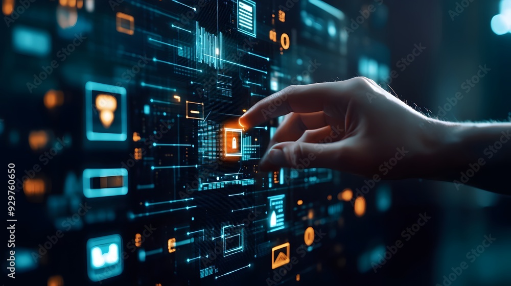 Business global internet connection application technology and digital marketing, Financial and banking, Digital link tech, big data