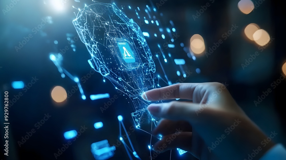 Human interact with AI artificial intelligence virtual assistant chatbot in concept of AI artificial intelligence prompt engineering, LLM AI deep learning to use generative AI for work support Human interact with AI artificial intelligence virtual assistant chatbot in concept of AI artificial intelligence prompt engineering, LLM AI deep learning to use generative AI for work support