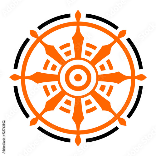 Dharma wheel Design