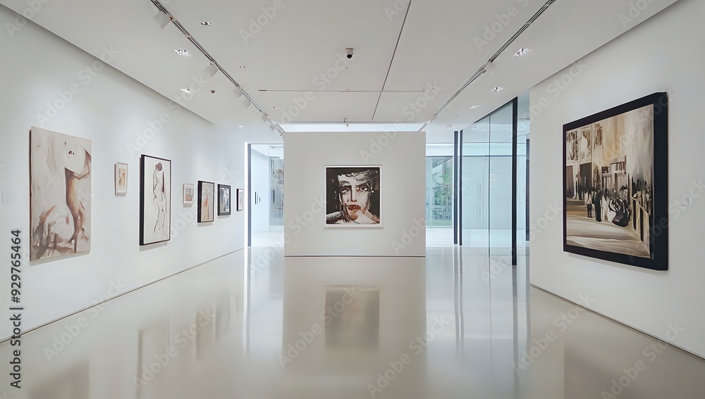 Modern Art Gallery: A Glimpse into Contemporary Expression, Featuring Figures, Landscapes, and Abstract Works. Modern Art Gallery: A Glimpse into Contemporary Expression, Featuring Figures, Landscapes, and Abstract Works.