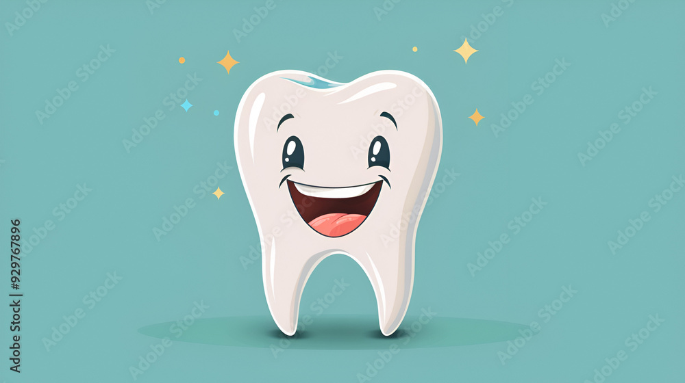 Cute cartoon character anthromorphic tooth, friendly dental care mascot
Cute cartoon character anthromorphic tooth, friendly dental care mascot