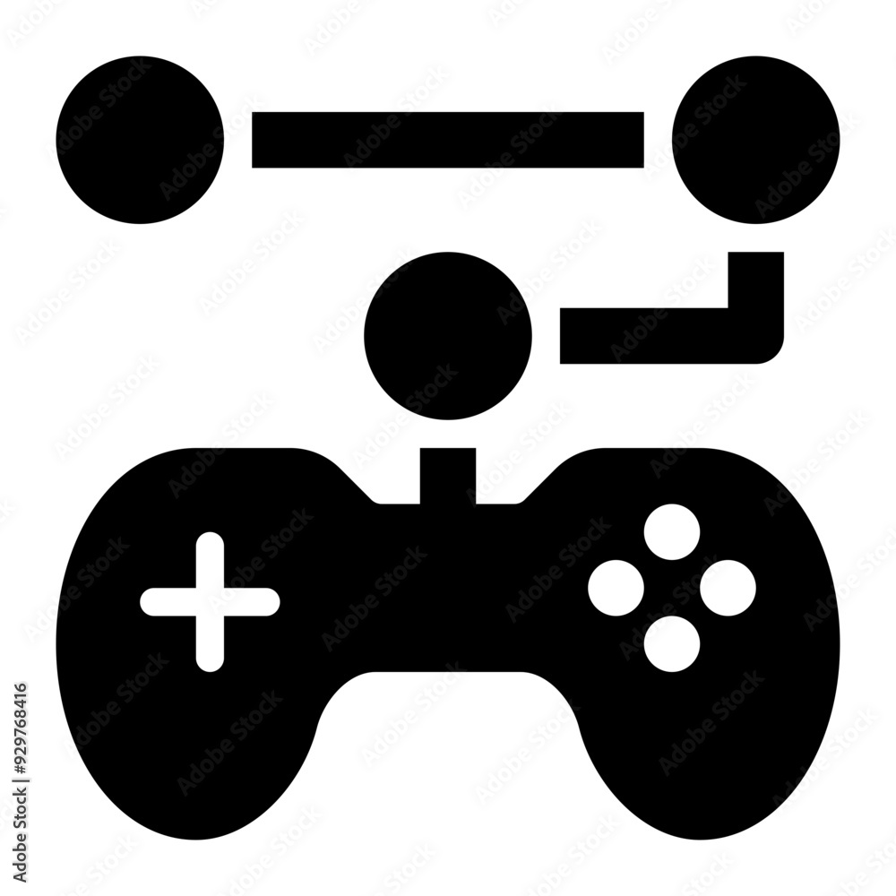 game development, planning, game plan, game play, logic game, gaming solid or glyph icon game development, planning, game plan, game play, logic game, gaming solid or glyph icon