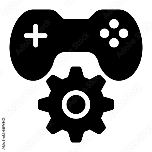 game development, game engine, game engineering, game, configuration, setting, game machine solid or glyph icon