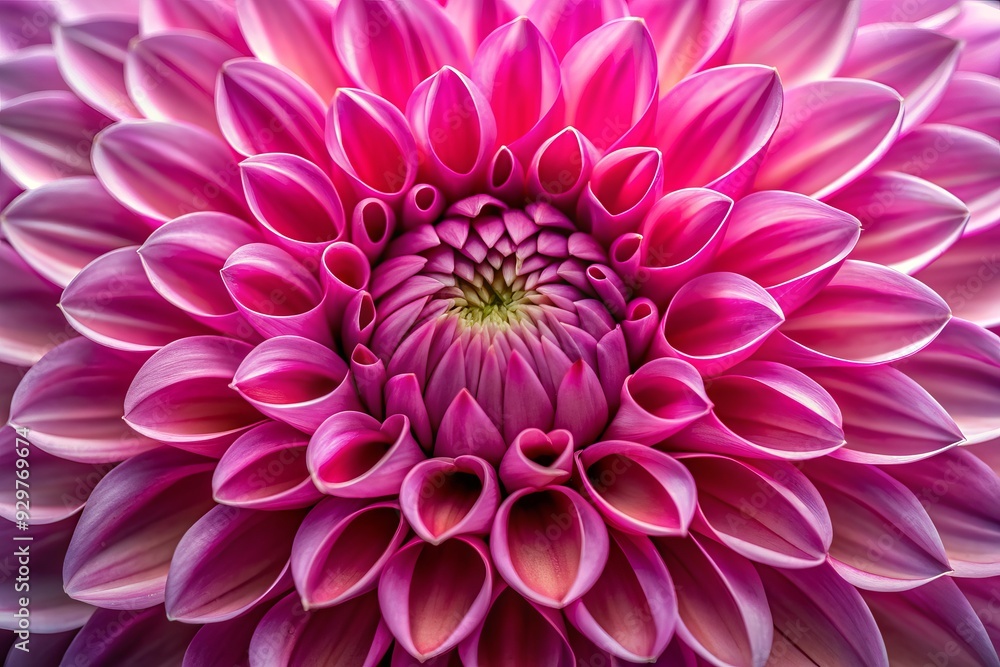 Obraz premium Vibrant pink flower petal fills the frame, its delicate curves and ridges illuminated, revealing an intricate, abstract texture in stunning, high-contrast detail.