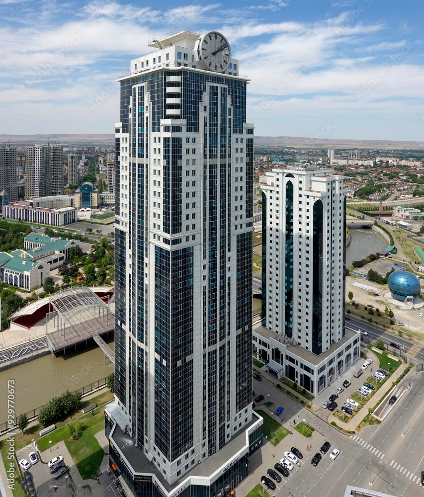 Aerial view of Grozny