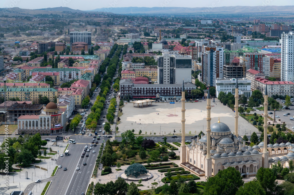 Aerial view of Grozny