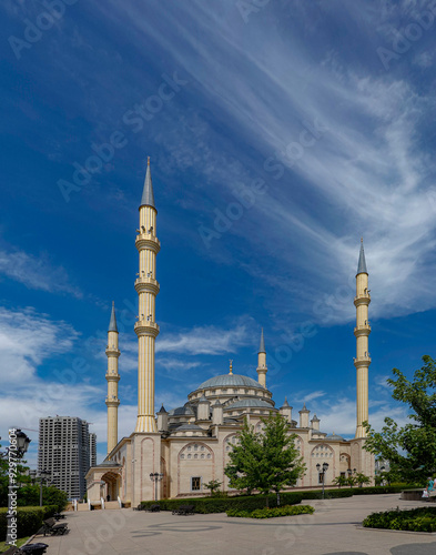 Obraz na płótnie Heart of Chechnya mosque in Grozny w salonie