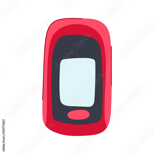 device pulse oximeter cartoon. fingertip measurement, blood herate, levels accuracy device pulse oximeter sign. isolated symbol vector illustration