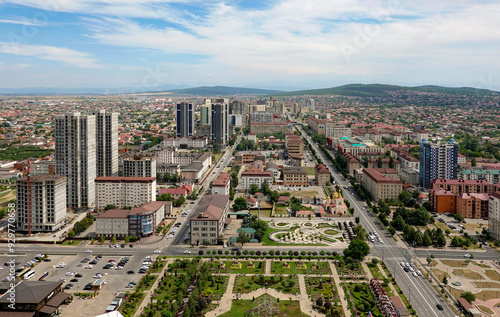 Obraz na płótnie Aerial view of Grozny w salonie