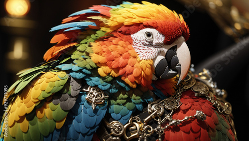 blue and yellow macaw ara