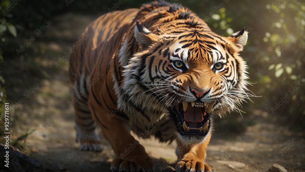 Fototapeta premium tiger in the zoo
