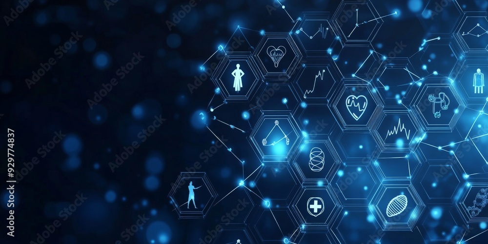 Dark Themed Healthcare Innovation Concept Design Dark Themed Healthcare Innovation Concept Design