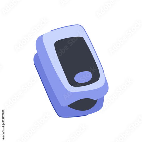 herate pulse oximeter cartoon. levels accuracy, portable medical, wellness respiratory herate pulse oximeter sign. isolated symbol vector illustration