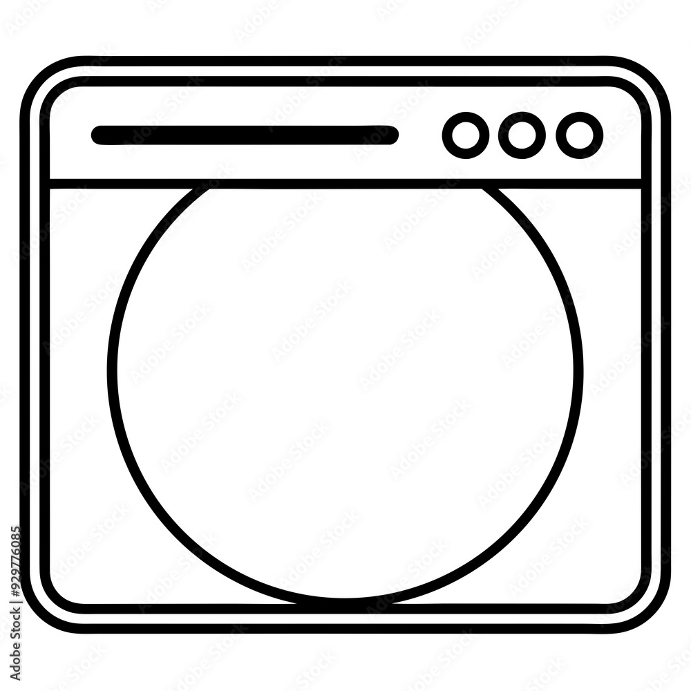 Browser black icon art vector illustration Browser black icon art vector illustration