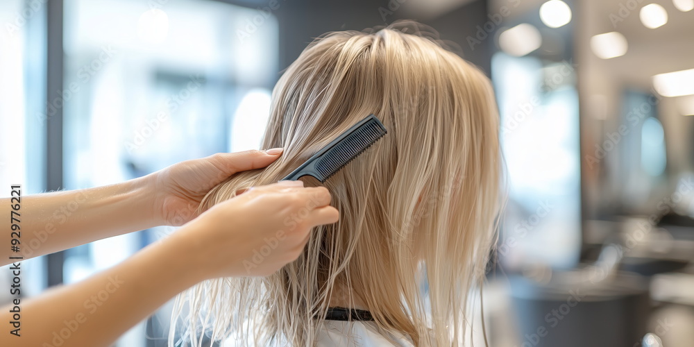 Naklejka premium beauty salon or hair design studio.