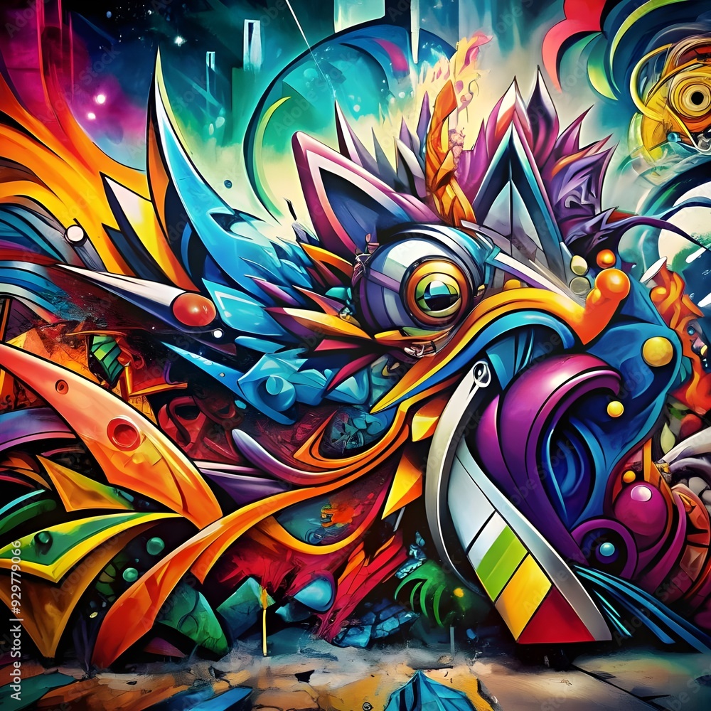 vibrant colors and chaos create modern graffiti vibrant colors and chaos create modern graffiti