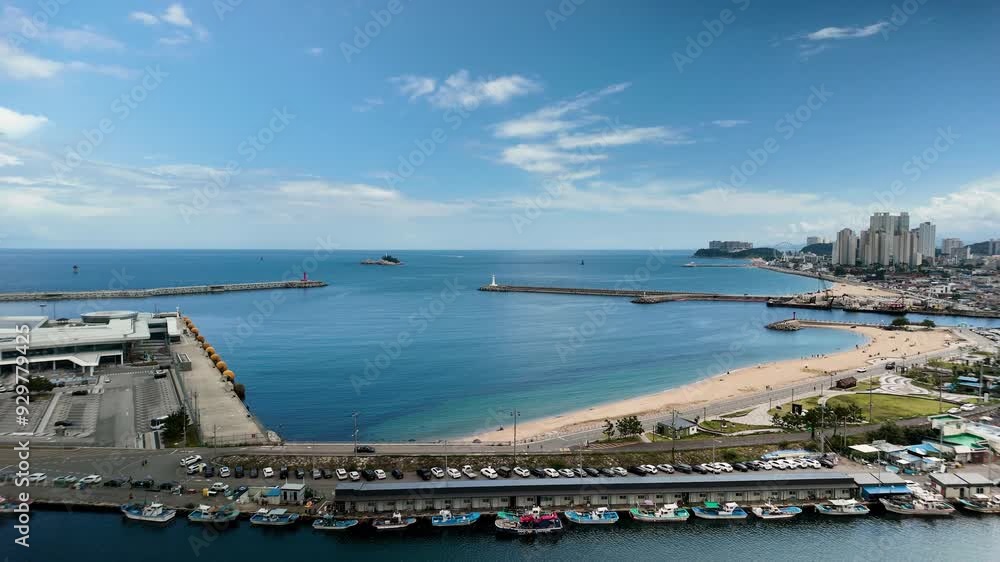 Time-lapse shooting of Sokcho Port, korea Time-lapse shooting of Sokcho Port, korea