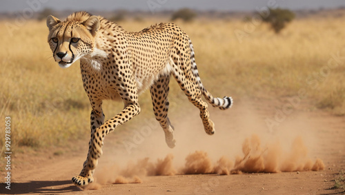 cheetah in serengeti national park